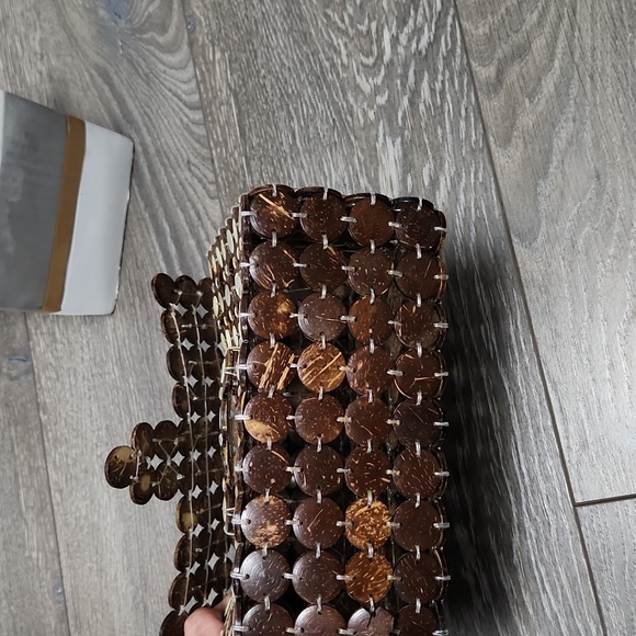 Vintage coconut tiki shell purse - Picture 7 of 10